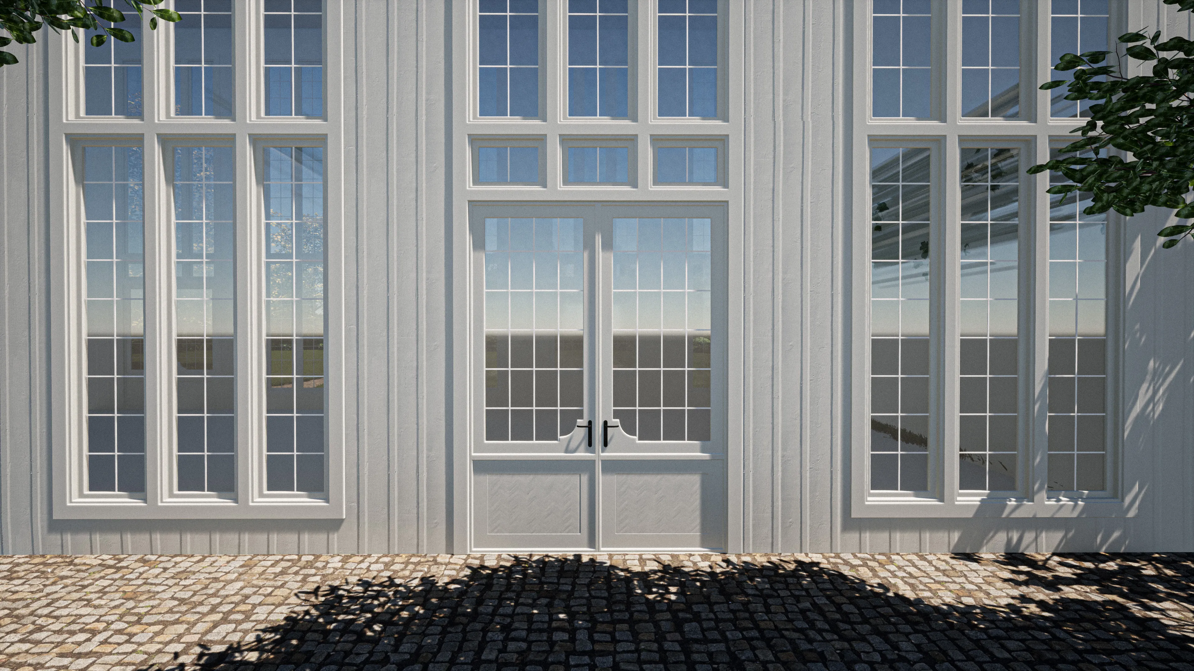 Common House Exterior Door Detail Render
