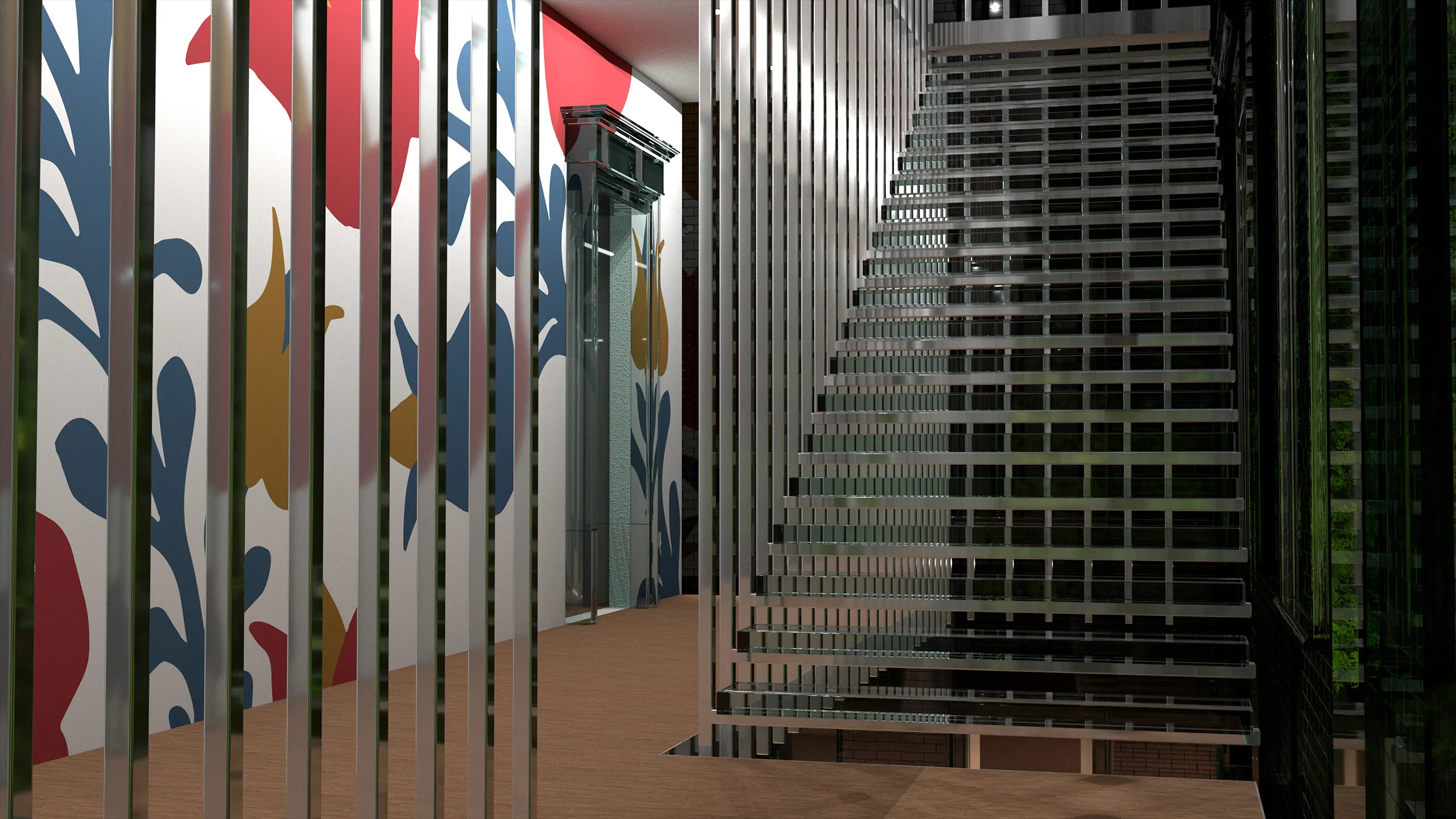 Crystal Pavilion Second Floor Interior Render