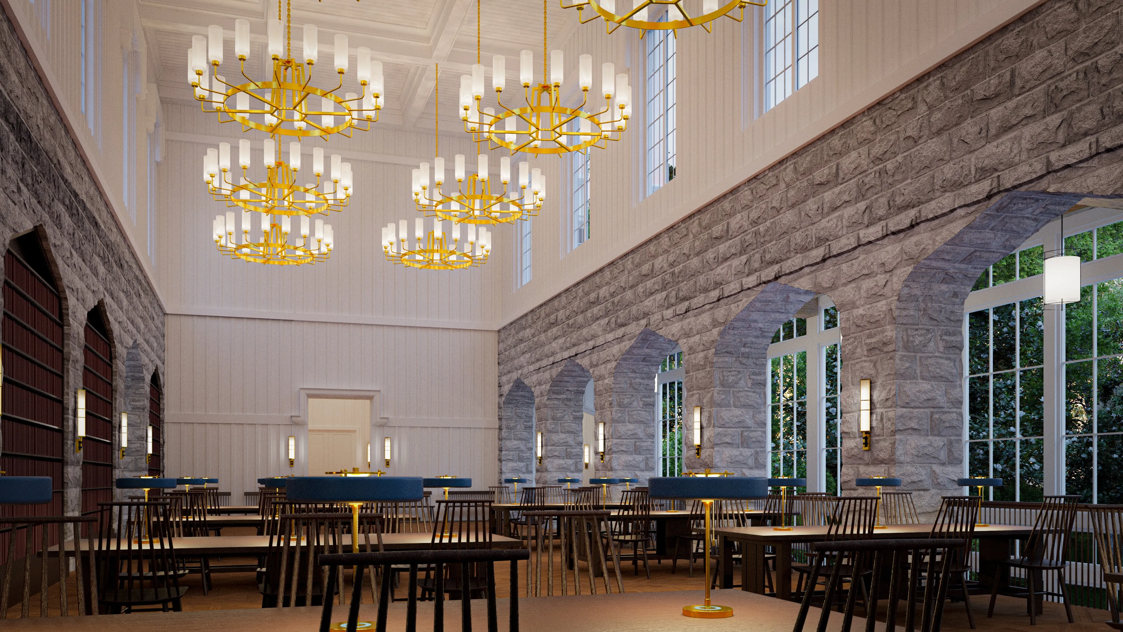 Revivalist Library Reading Room 